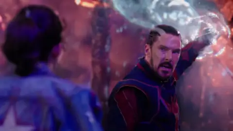 Still 1 of Doctor Strange: In The Multiverse of MadNess (2022) iMAX WEB-DL [Hindi (ORG 5.1) & English] 1080p 720p & 480p Dual Audio [x264/10Bit-HEVC]